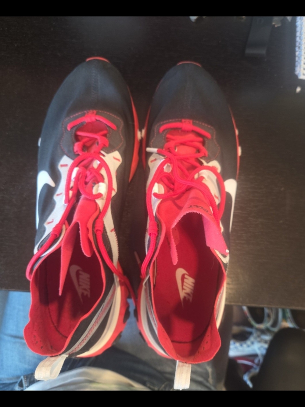 Nike Red and Black Athletic Sneakers